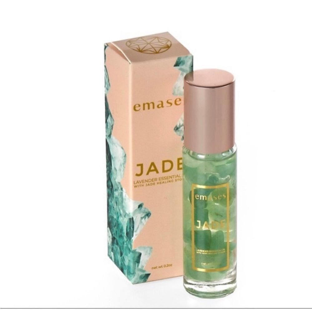 NEW! Emases Lavender Essential Oil w/ Jade Healing Stones